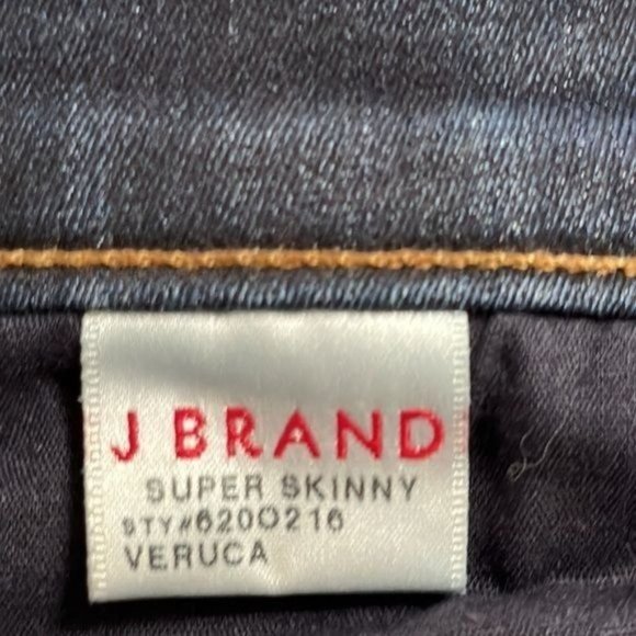 J Brand Super Skinny Jeans Veruca Size 26 - Picture 8 of 11